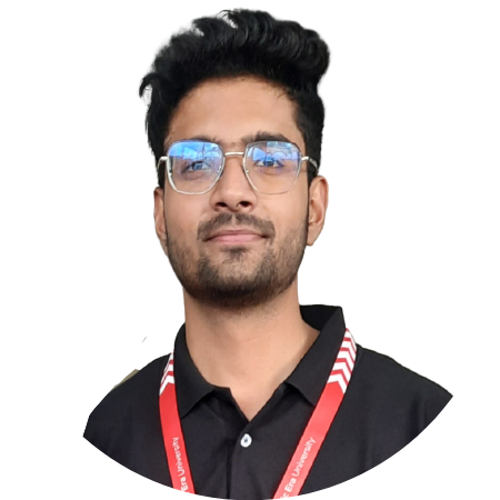 A man in a alice blue shirt with a thinking expression